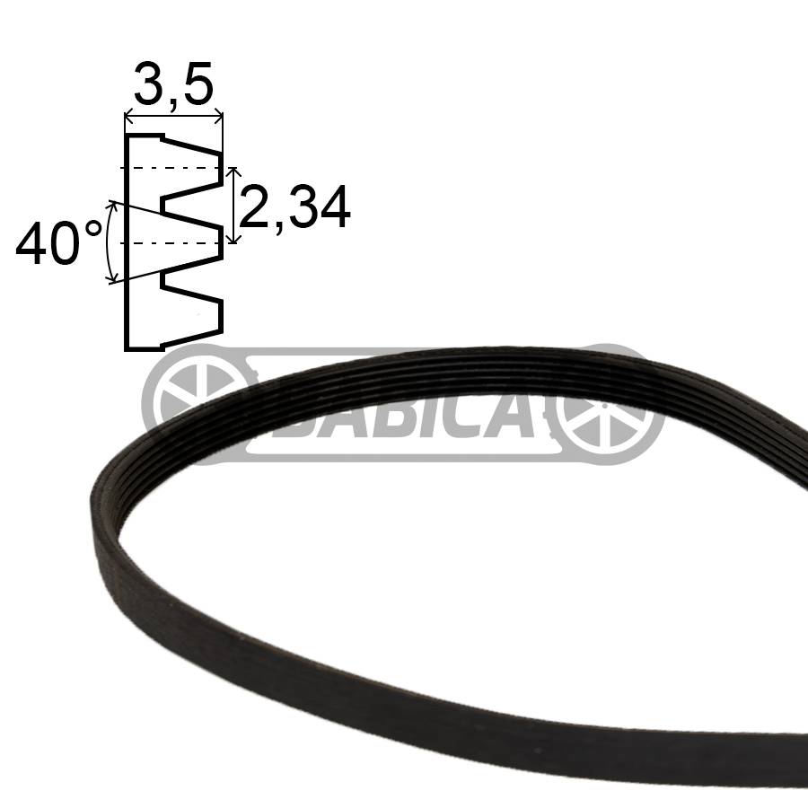 Drážkovaný remeň Poly-V PJ PJ Megadyne