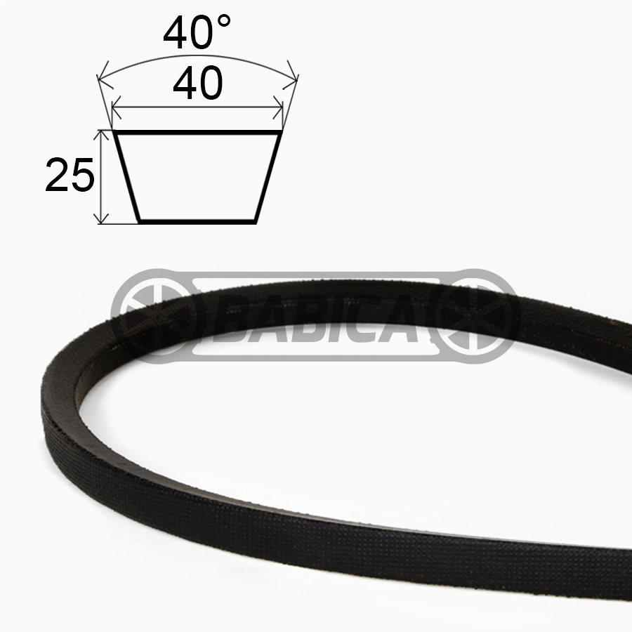 Klinovy remen 40 x 3000 Li/3080Lp/ E118 T15*