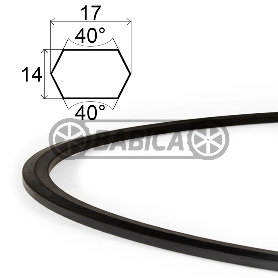Klinový remeň HBB 2000 / BB76 Tagex