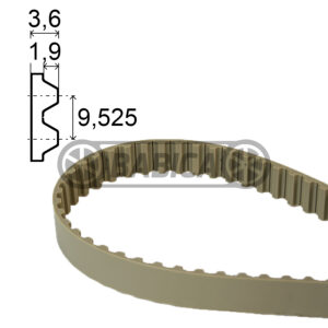 Ozubený remeň 285 L SWR